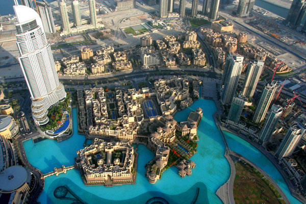 View from the Burj Khalifa. best things to do in dubai