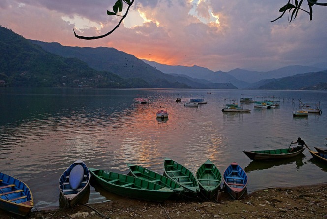 Lake Phewa in Pokhara. photo by Allie_Caulfield.flickr