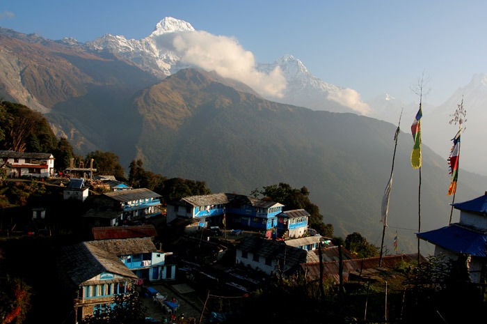 trekking al campo base del annapurna tadapani