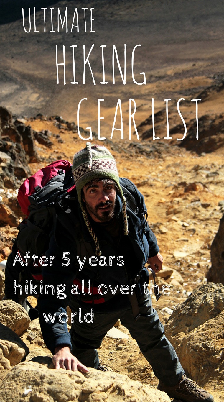 Ultimate hiking gear list for all your hikes all over the world!