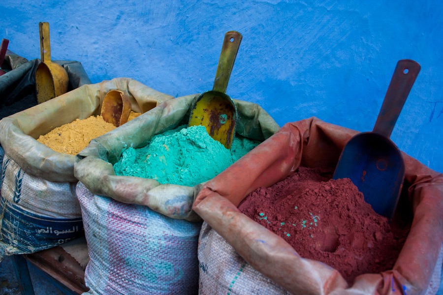 colors chaouen morocco