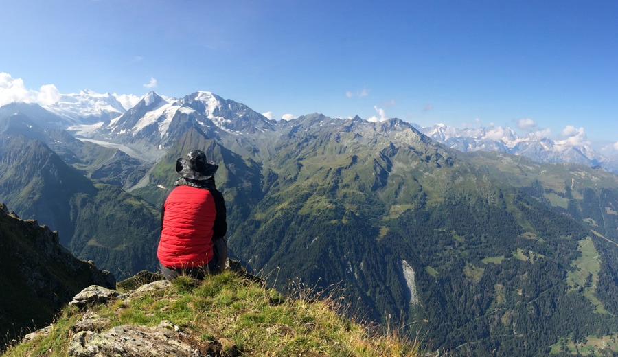 Mont Blanc from sentier de chamois