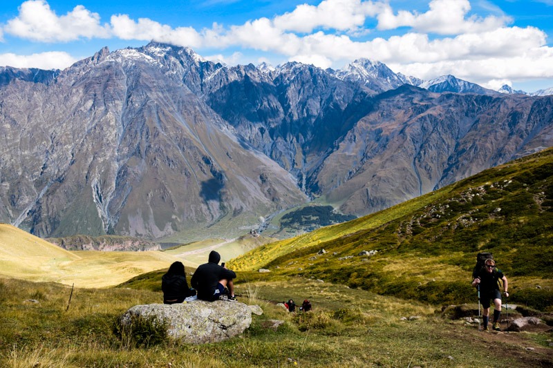 trekking de kazbegi a gergeti